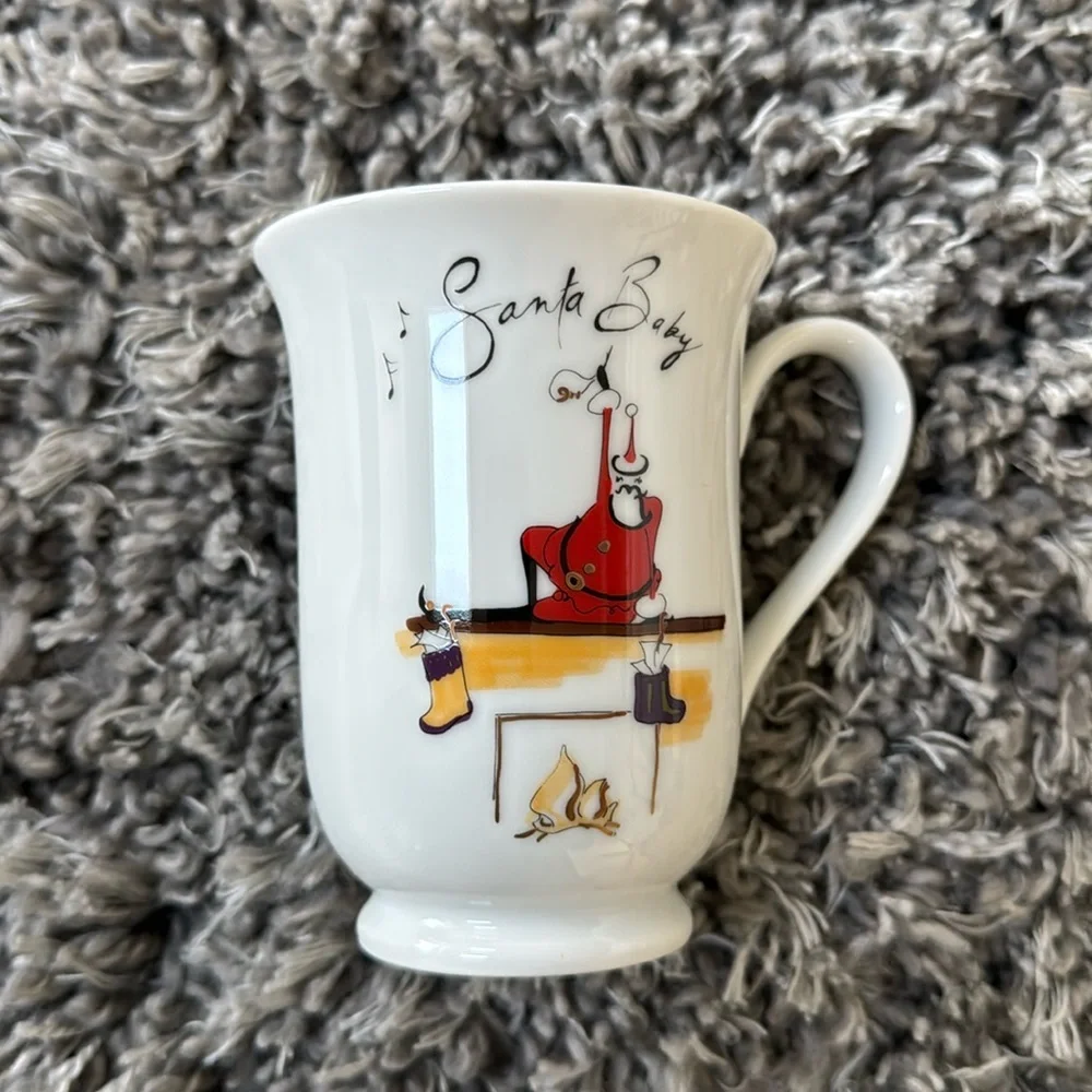 Pottery Barn Santa baby mug -brand New